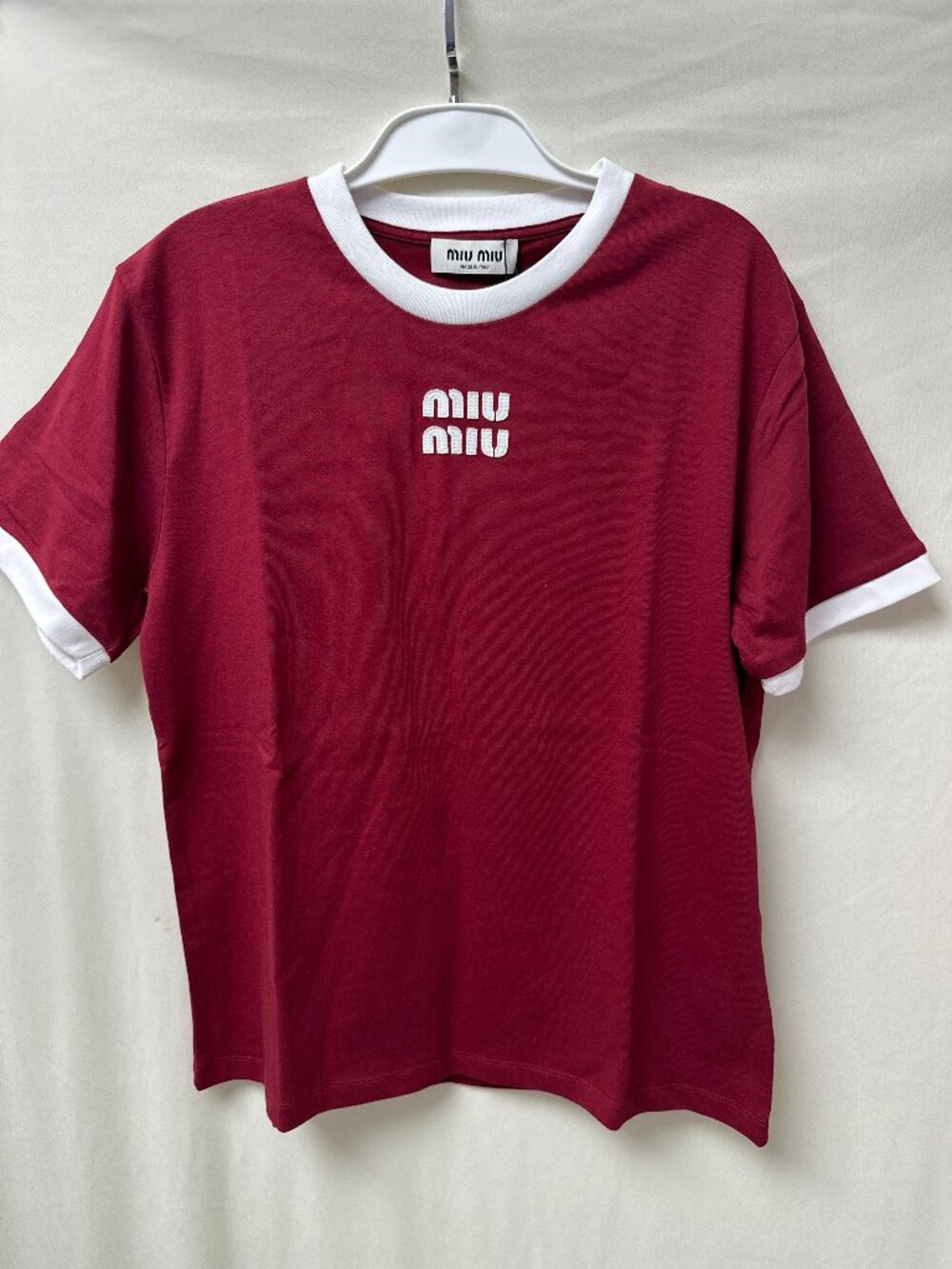 Women's MIUMIU T-shirt Top - Comfortable to Wear  Women's Size S